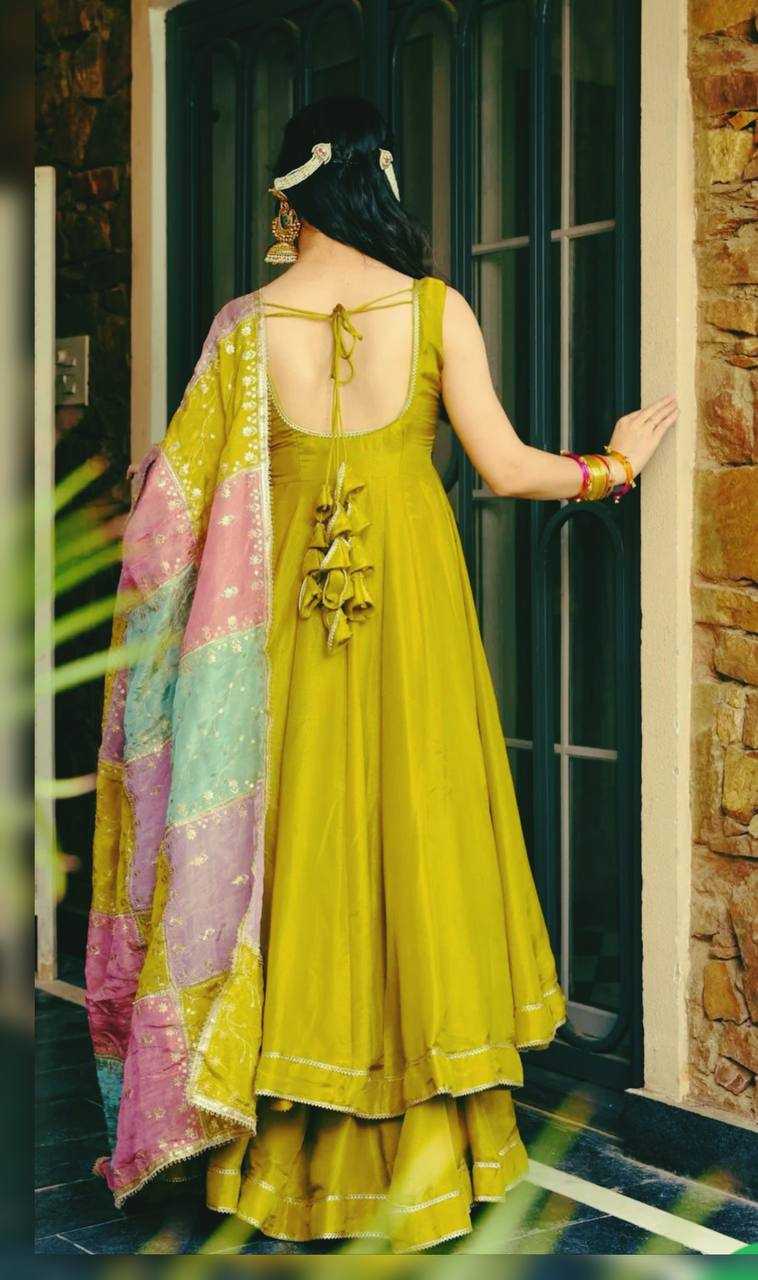 Shimmer Silk Embroidered Palazzo Suit UNV-ST-030