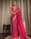 Banarasi Lichi Silk saree (Rani) UNV-SR-021