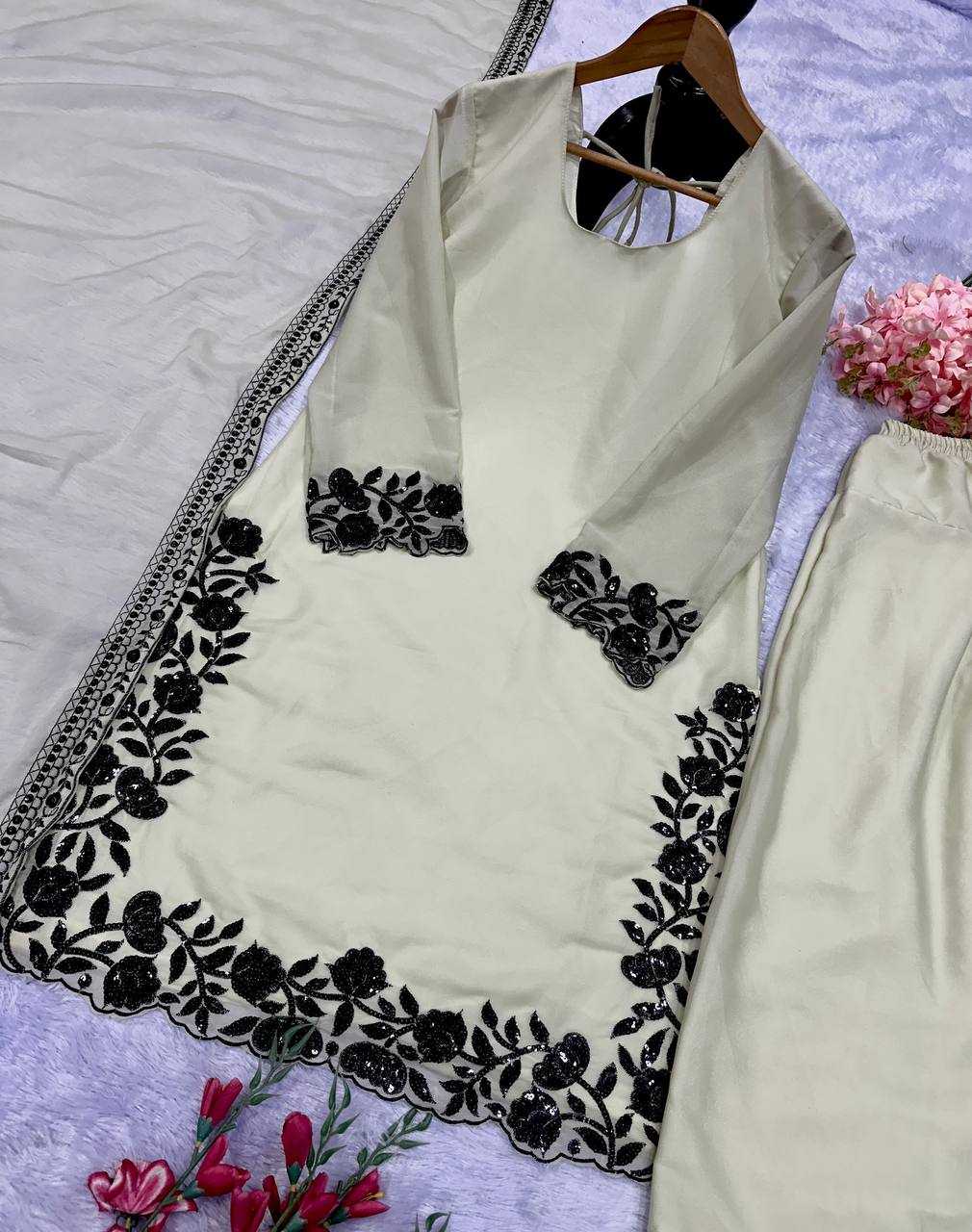 Georgette Embroidered Suit UNV-ST-045