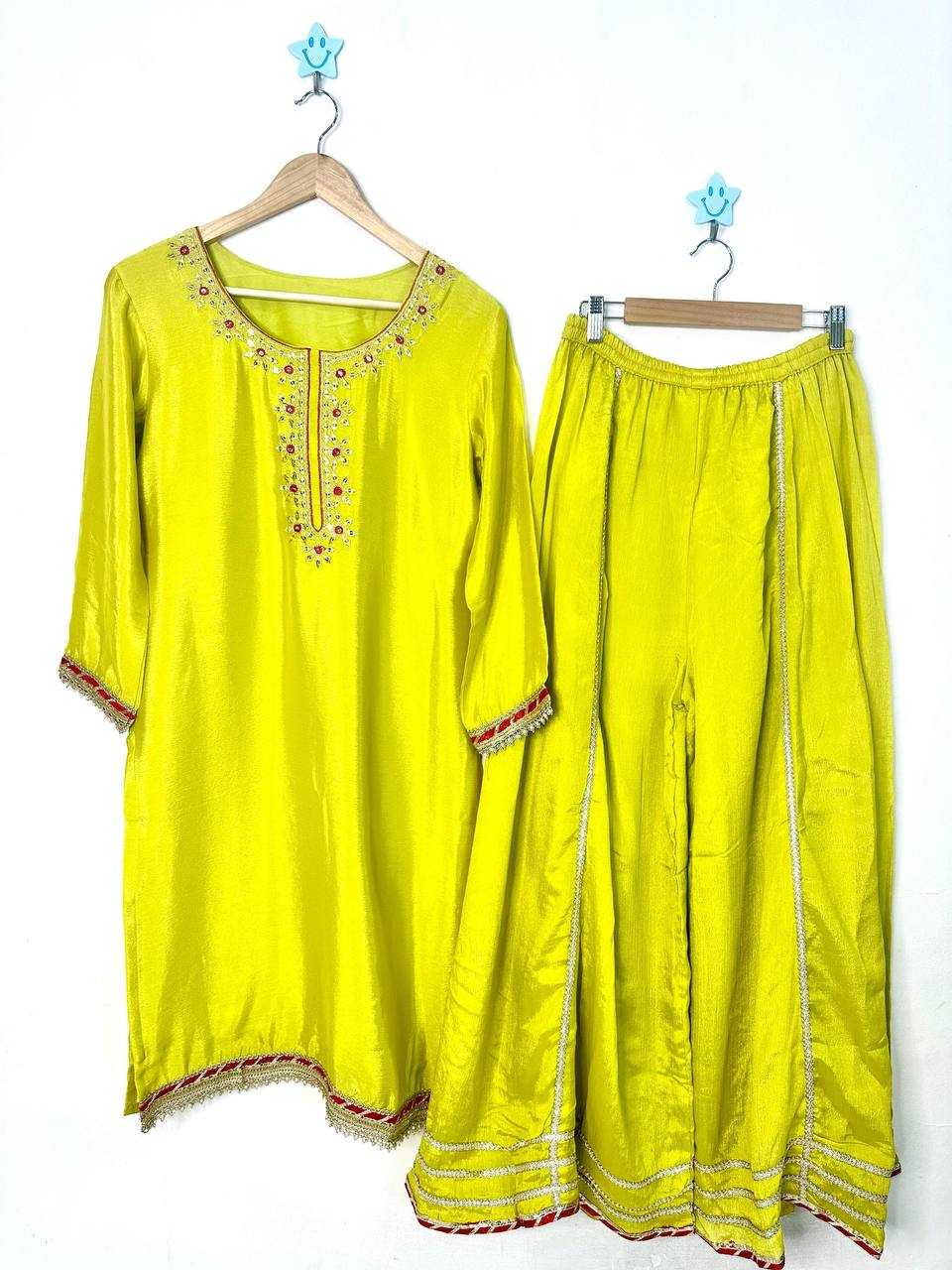 Chinon Embroidered Sharara Salwar Suit UNV-ST-046