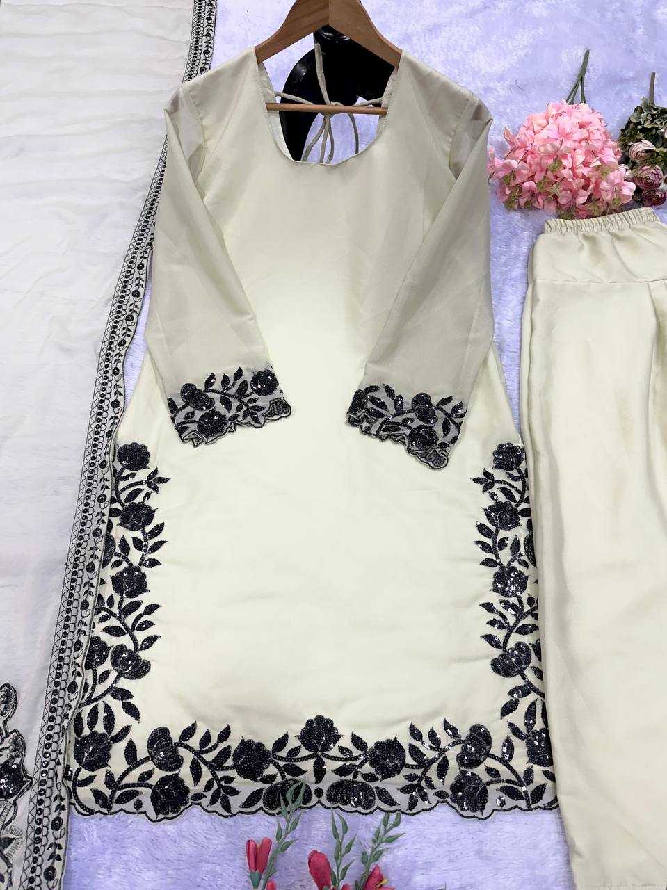 Georgette Embroidered Suit UNV-ST-045
