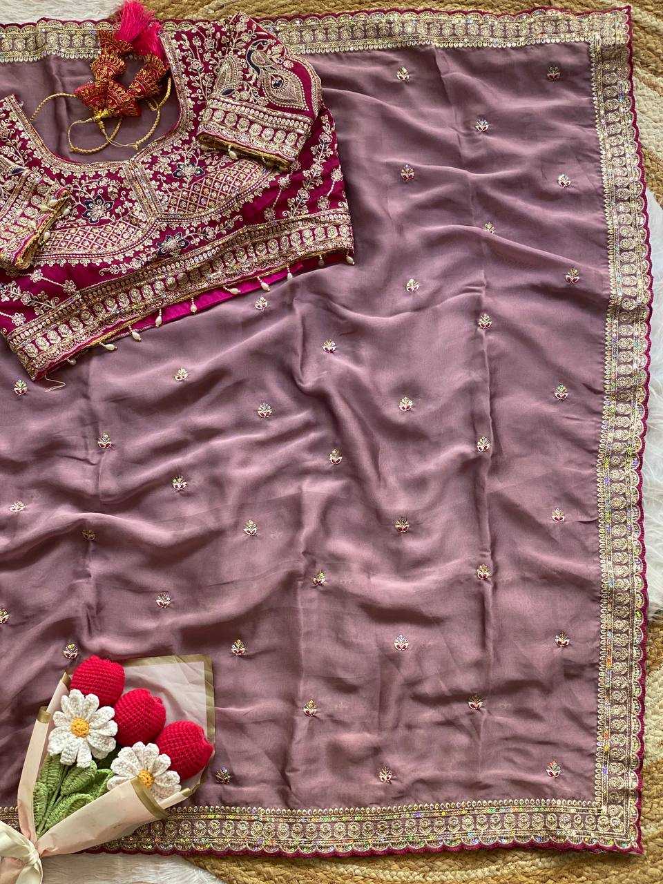 Rangoli Silk Peacock Designer Embroidered Sarees