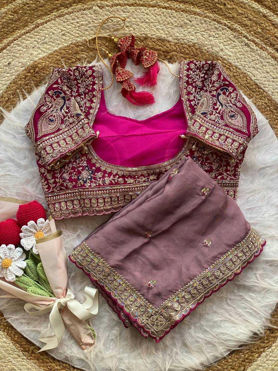 Rangoli Silk Peacock Designer Embroidered Sarees