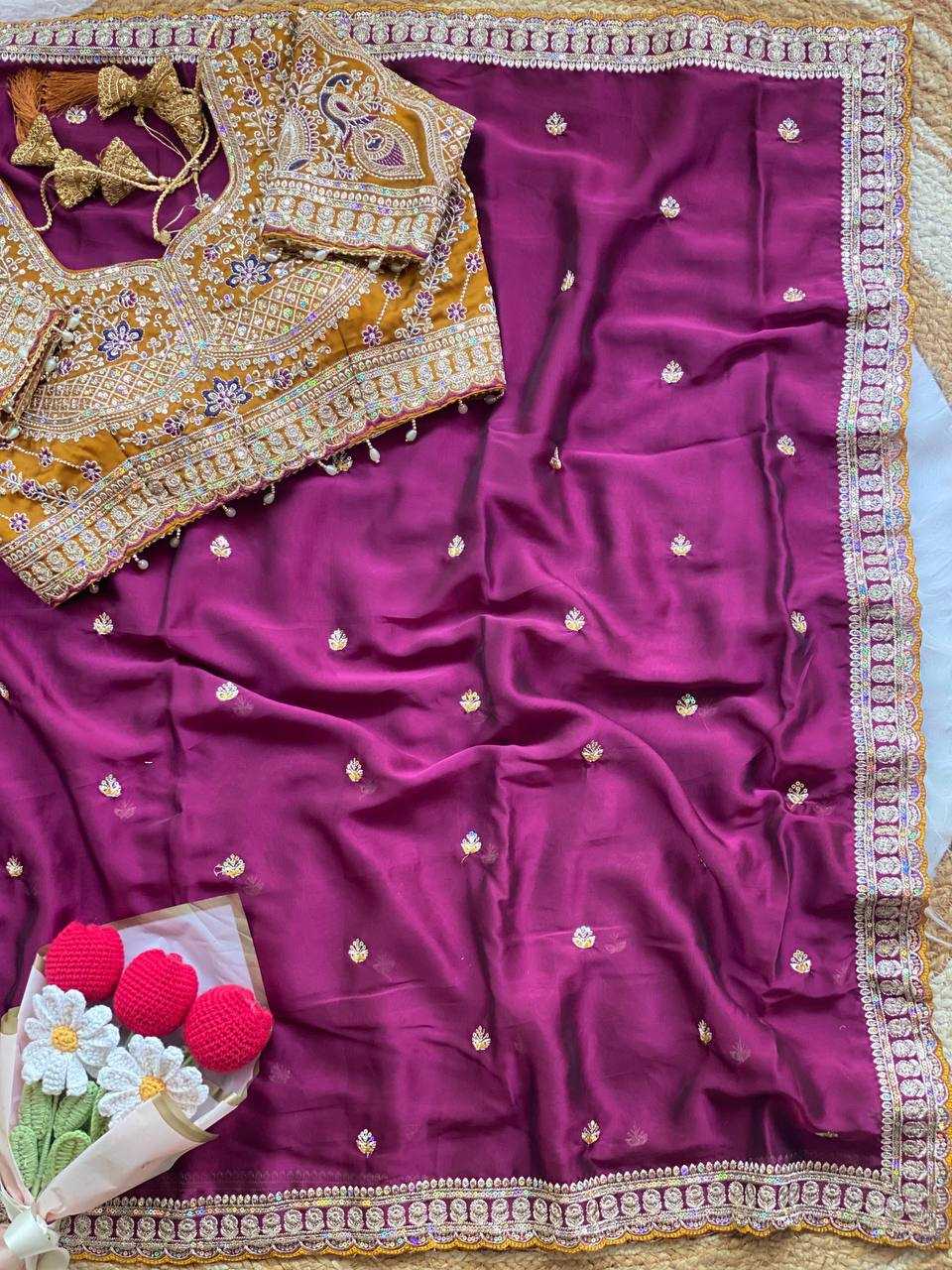 Rangoli Silk Peacock Designer Embroidered Sarees