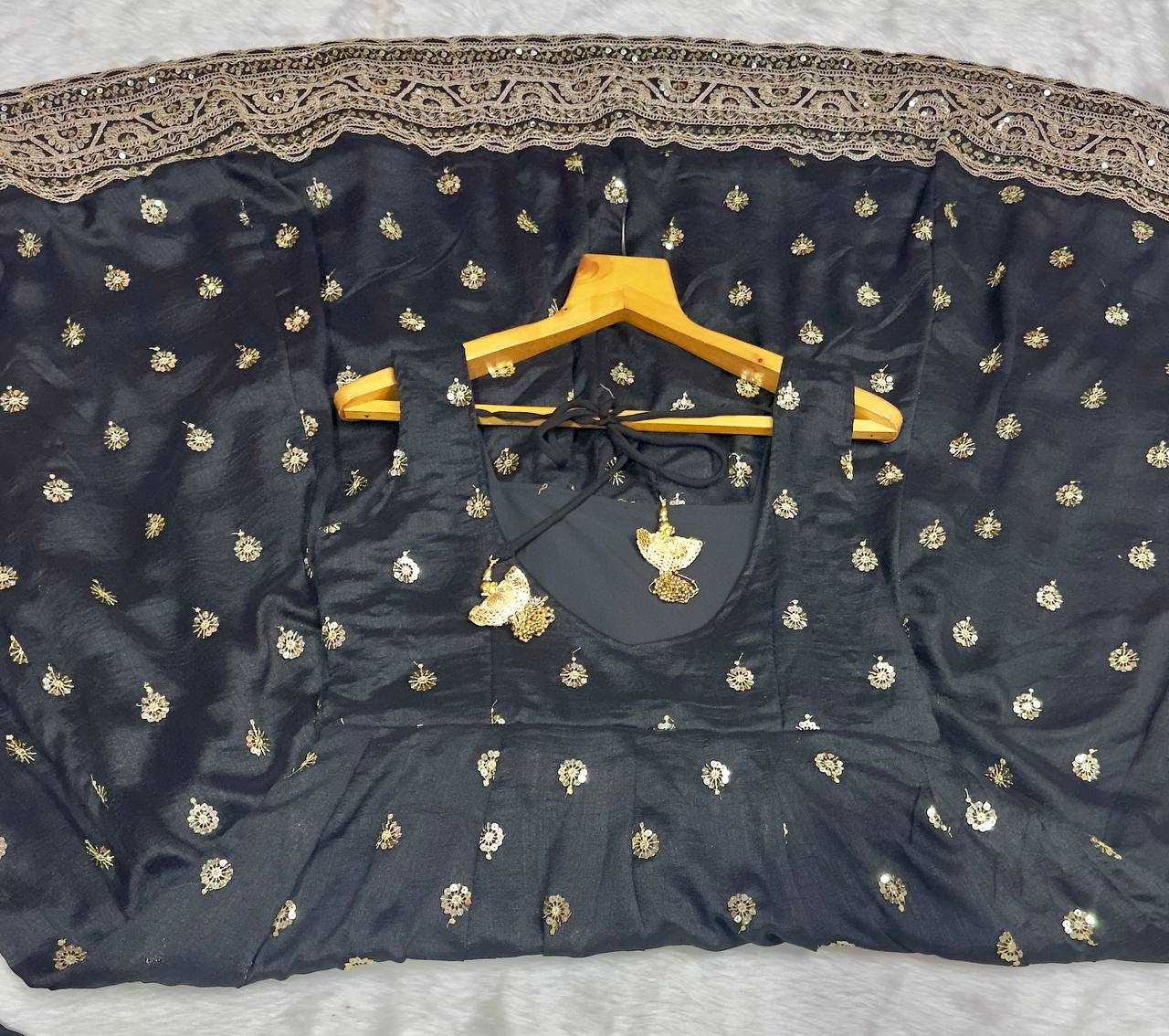 Silk Embroidered Anarkali Sleeveless Suit UNV-ST-025