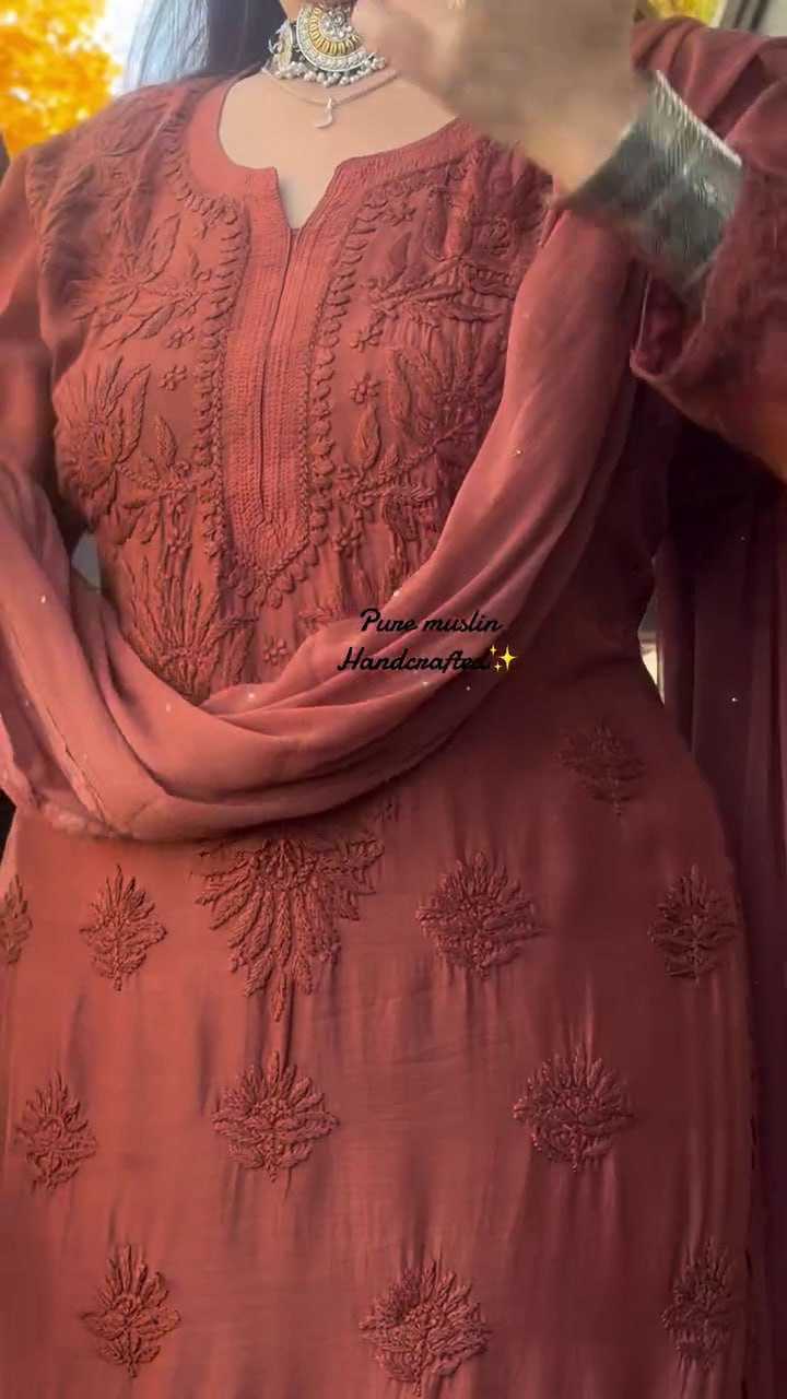 Faux Georgette Palazzo Suit UNV-ST-024