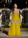 Fendy Embroidered Sharara Salwar Suit (Yellow) UNV-ST-034