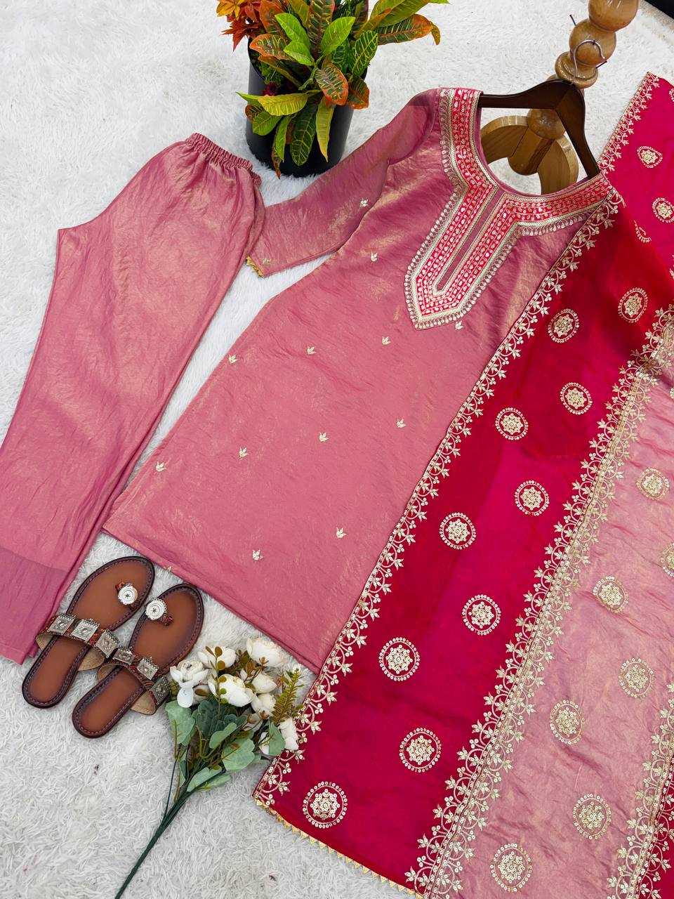 Fendy Embroidered Suit UNV-ST-008