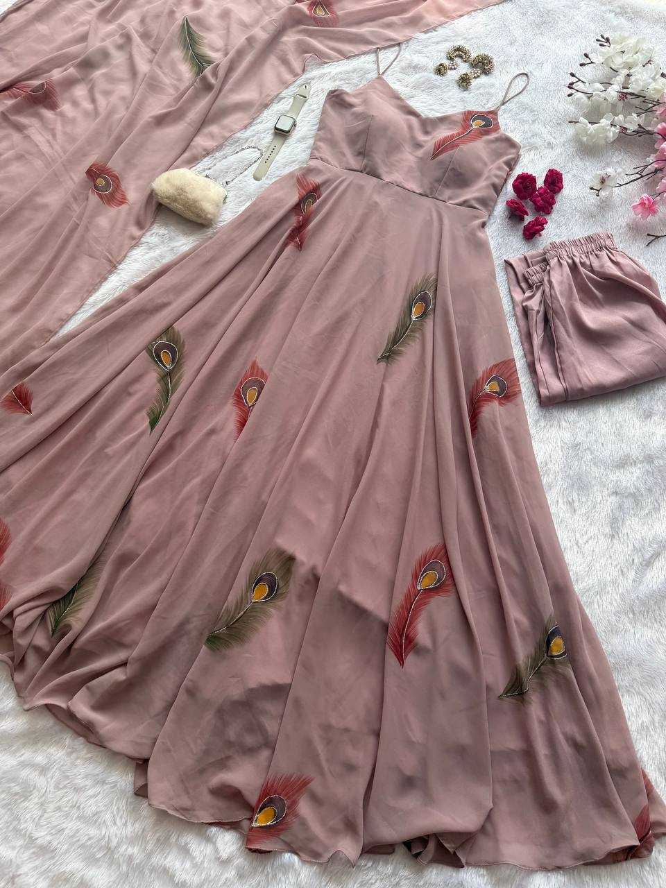 Georgette Printed Anarkali  Suit UNV-ST-033