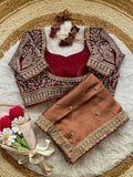 Rangoli Silk Peacock Designer Embroidered Sarees
