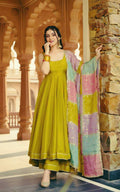Shimmer Silk Embroidered Palazzo Suit UNV-ST-030