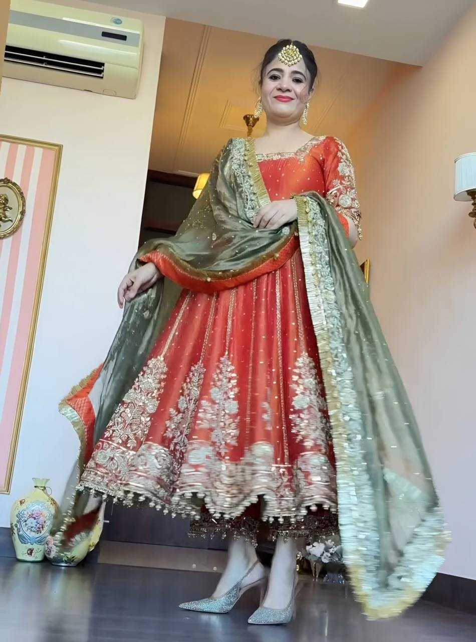 Embroidery Anarkali Gown