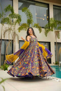 Printed Anarkali Gown UNV-GN-006