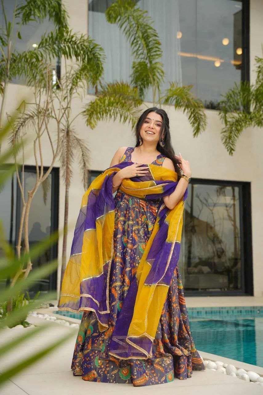 Printed Anarkali Gown UNV-GN-006