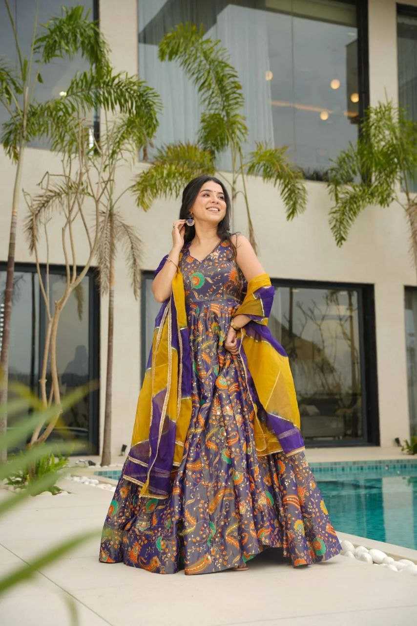 Printed Anarkali Gown UNV-GN-006