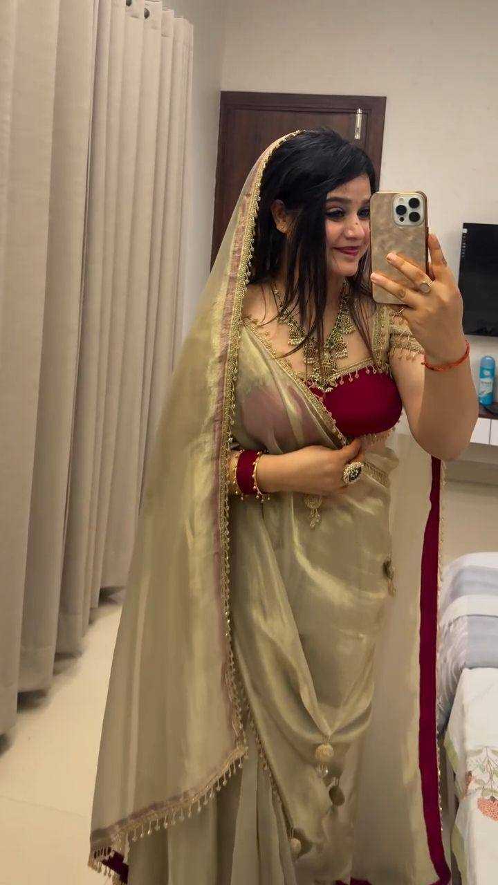 Gold Tissue Silk Saree